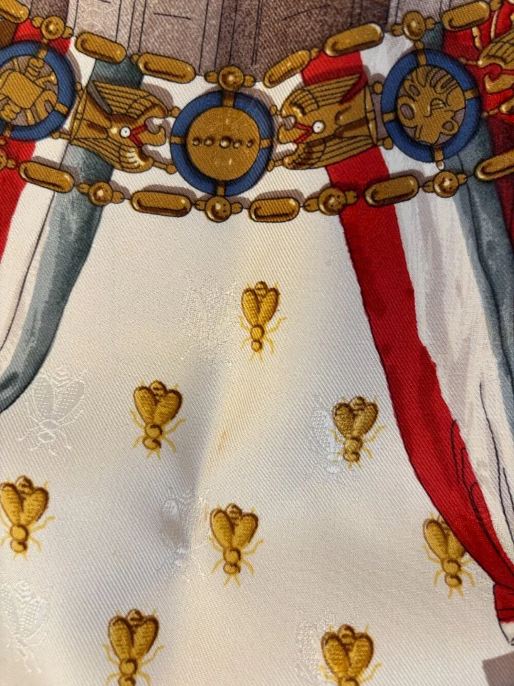 100% Authentic Hermes Napoleon Scarf by Philippe Ledoux - Picture 7 of 8